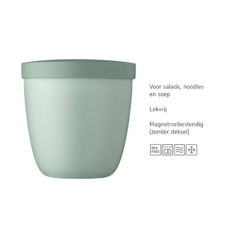 Mepal snackpot - lichtgroen - 500 ml