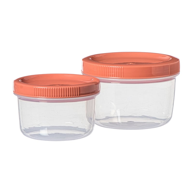 Snackbakjes - roze - set van 2