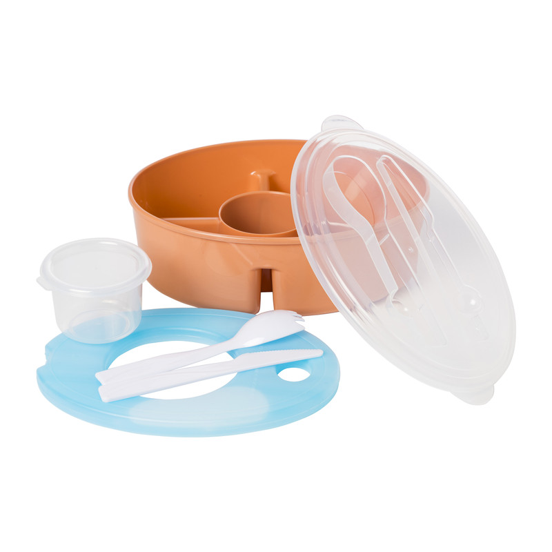 Lunchbox set - diverse kleuren - set van 7