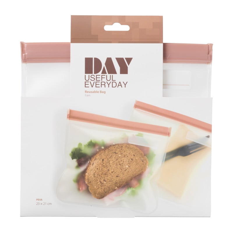 Snack bags - diverse kleuren - set van 2