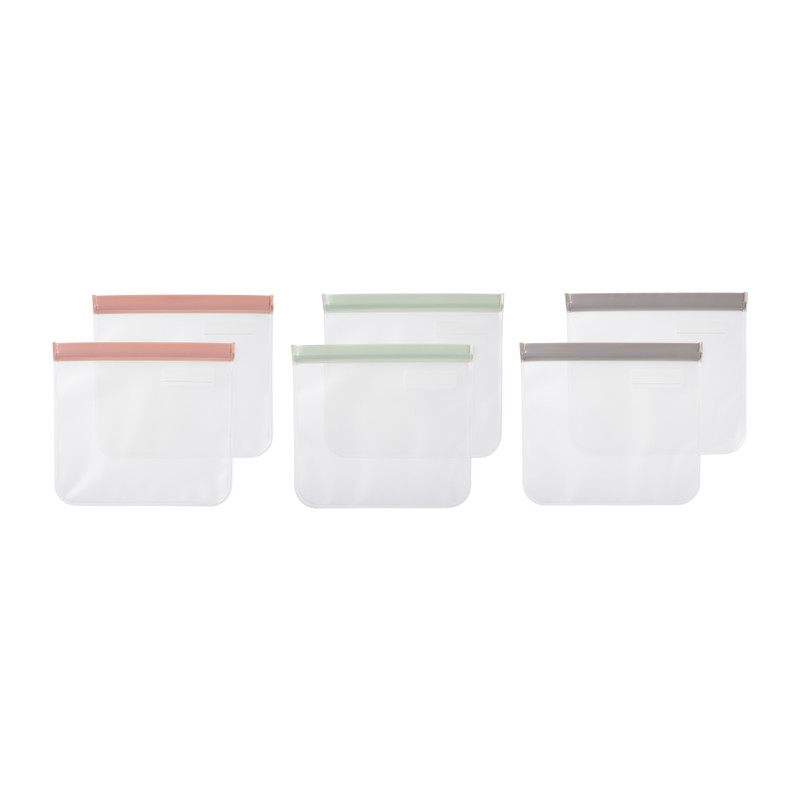 Snack bags - diverse kleuren - set van 2