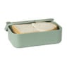 Lunchbox met elastiek - groen - 6.8x19x12 cm