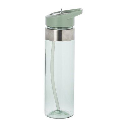 Drinkfles met rietje - groen - 500 ml