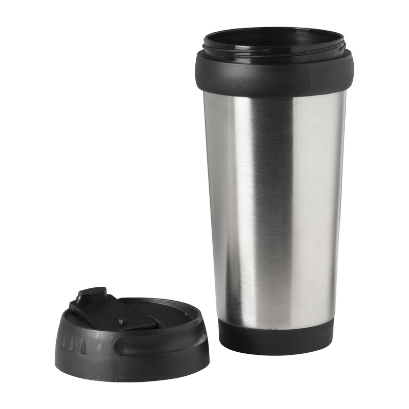 Travel beker - zwart - 450 ml