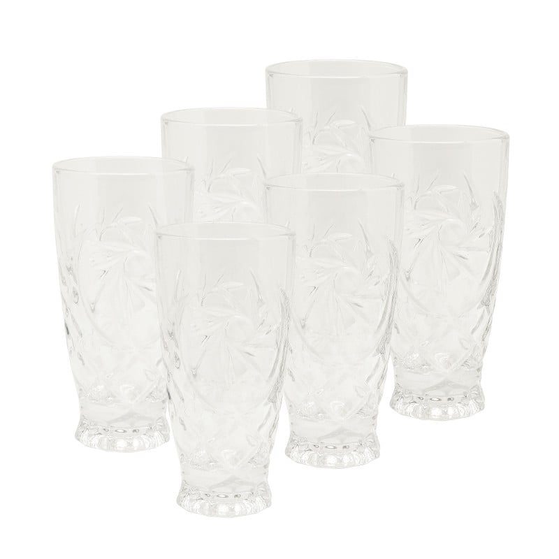 Longdrinkglazen Pinwheel - set van 6 - 30 cl