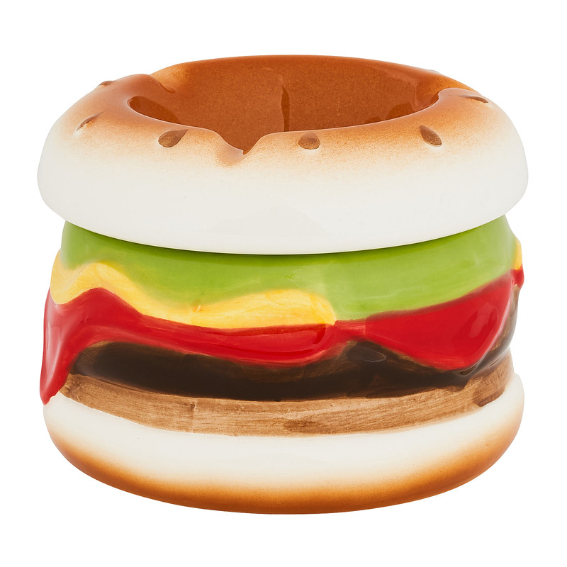 restaurant Tweet Sceptisch Asbak hamburger - keramiek | Xenos