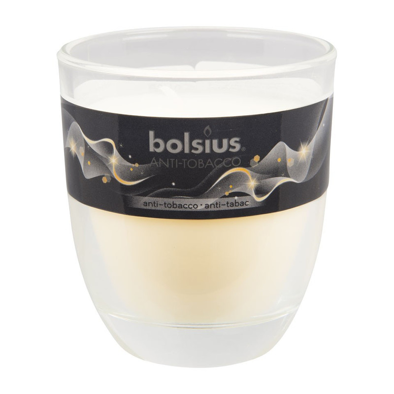 Geurkaars anti-tobacco in glas