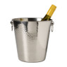 Champagnekoeler rvs - zilverkleurig - 22.5x21x21 cm
