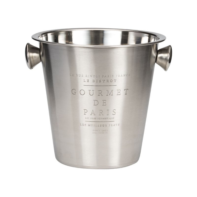 Champagnekoeler met tekst