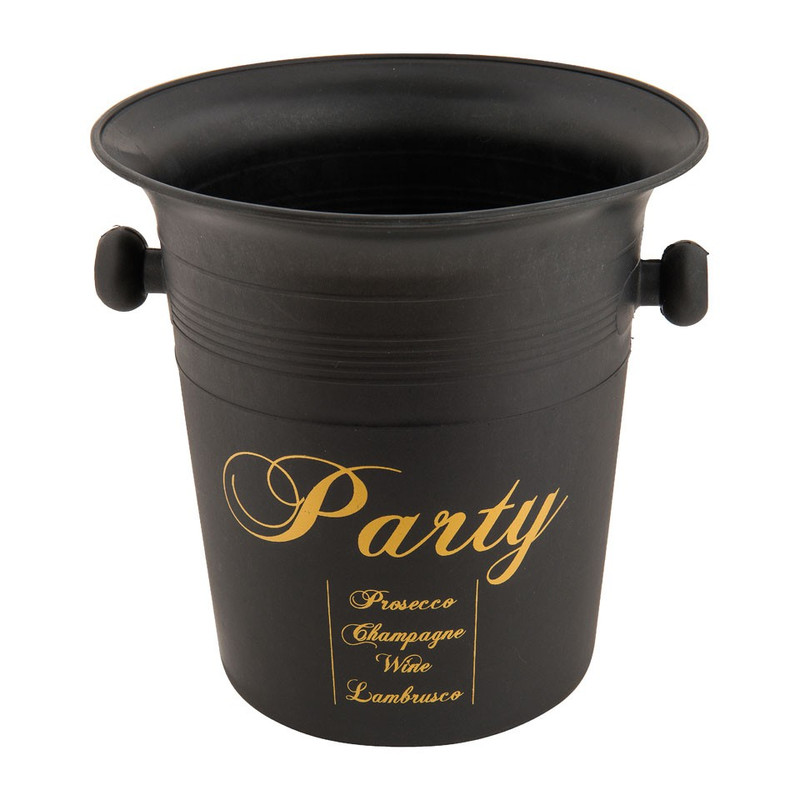 Champagnekoeler - zwart