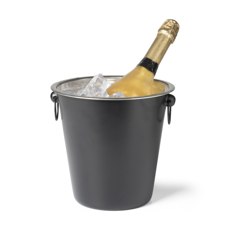 Saga golf rijk Champagnekoeler - mat zwart - ⌀ 22x20 cm | Xenos