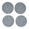 Onderzetters vilt - grijs - set van 4 