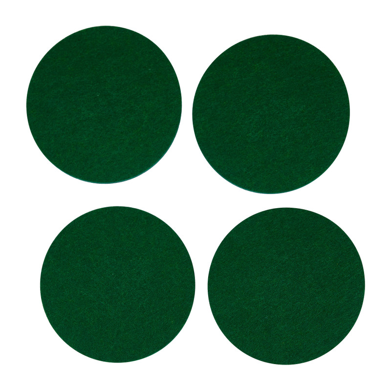 schild opwinding Blind Onderzetters vilt - groen - set van 4 | Xenos