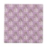 Onderzetter met print - paars - 10x10 cm