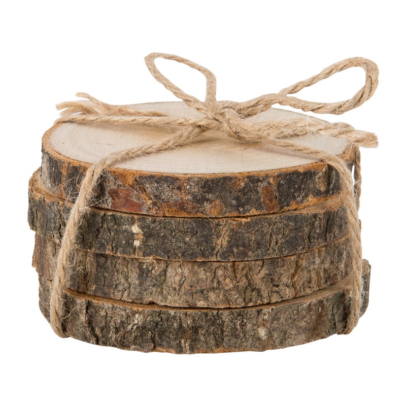 Onderzetters hout - 4 stuks