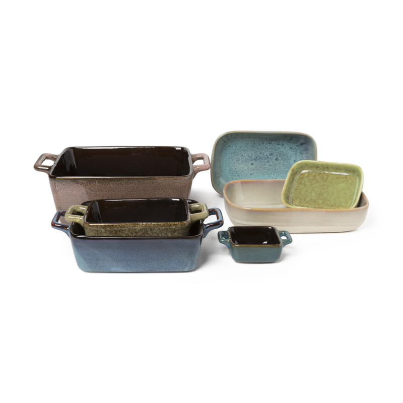 ondergoed ledematen Ademen Ovenschaal stoneware - diverse kleuren - 13x9x2 cm | Xenos