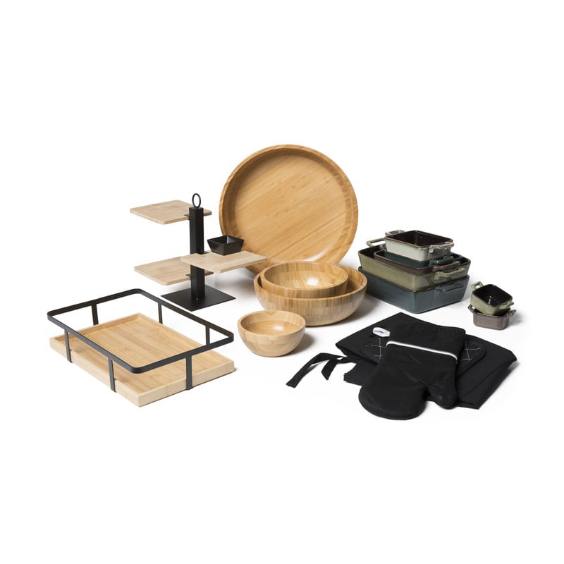 Ovenschaaltje met grepen XL - diverse kleuren - 22x19x7 cm 