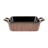 Ovenschaal met grepen - bruin - 24x15x6 cm