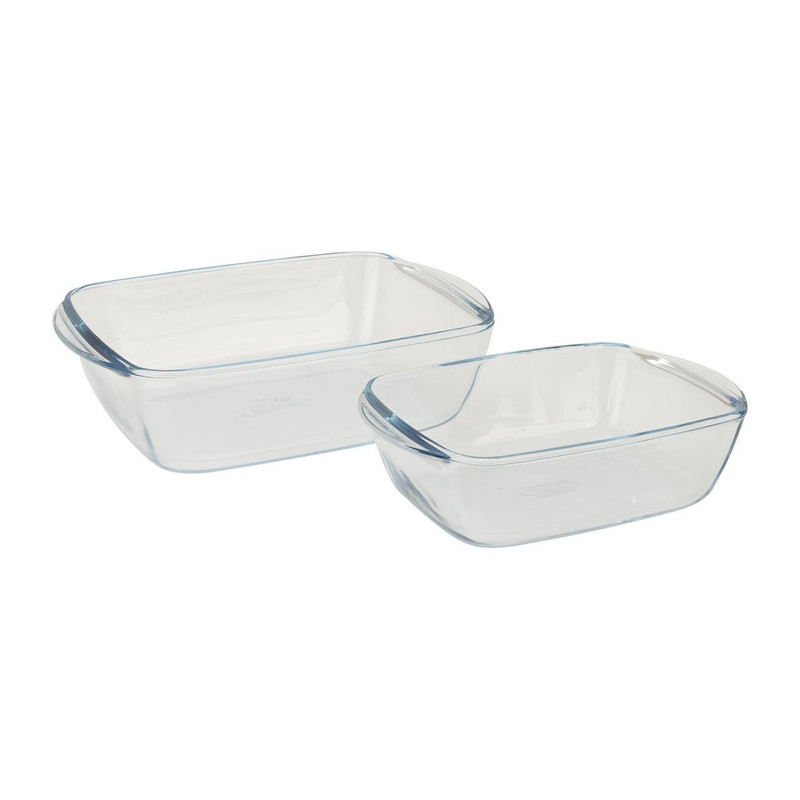 Pyrexschaal geel - set van 2