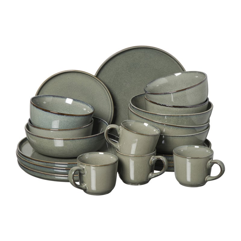 Serviesset 20-delig - groen - 4 persoons