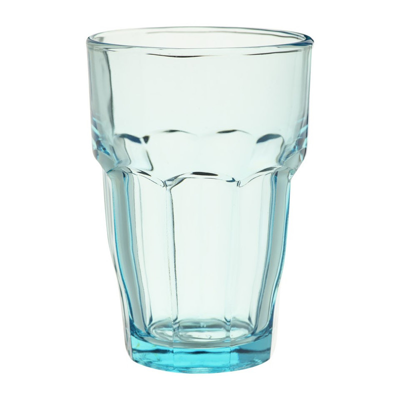 Glas rock bar - 37 cl - blauw