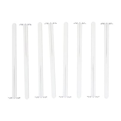 Cocktail stampers 17 cm - transparant - set van 8