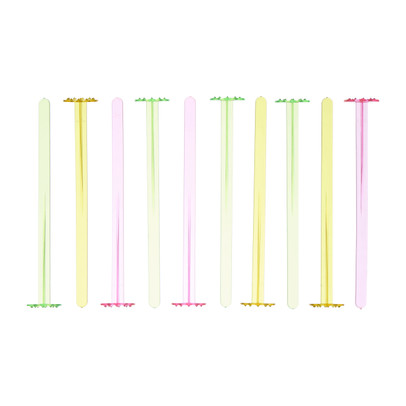 Cocktailstampers gekleurd - multikleur - set van 10