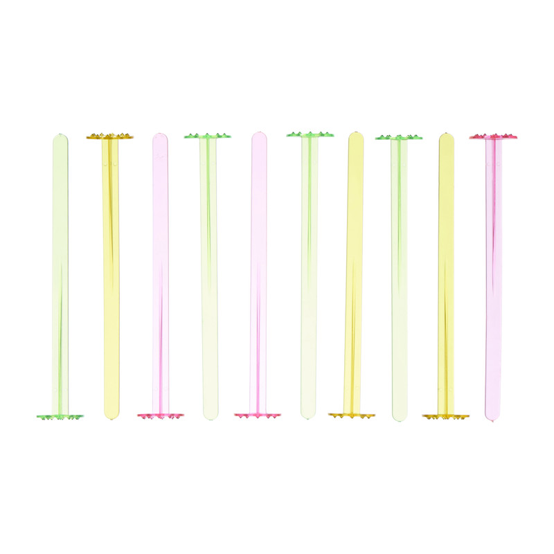 Cocktailstampers gekleurd - multikleur - set van 10