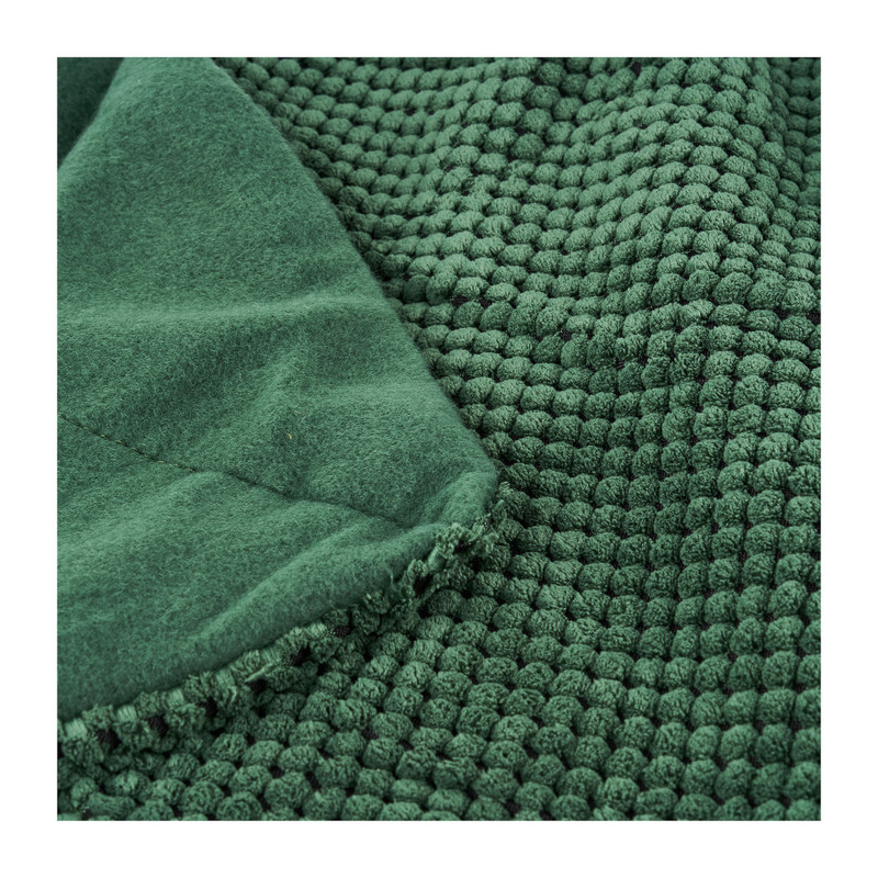 Plaid blokje - donkergroen - 130x160 cm