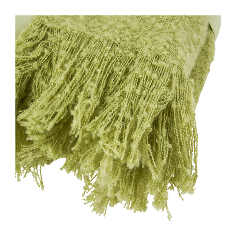 Plaid hoogpolig - groen - 130x170 cm