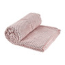 Plaid blokje - poederroze - 130x160 cm