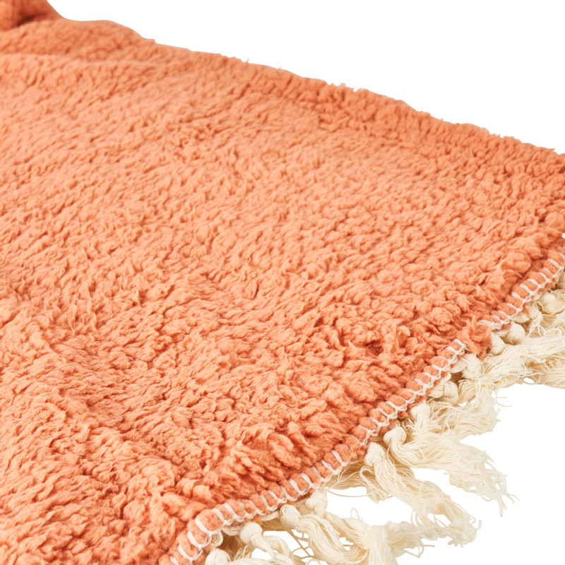 Plaid Teddy met tassel - 130x170 cm