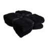 Plaid sherpa - zwart - 130x170 cm