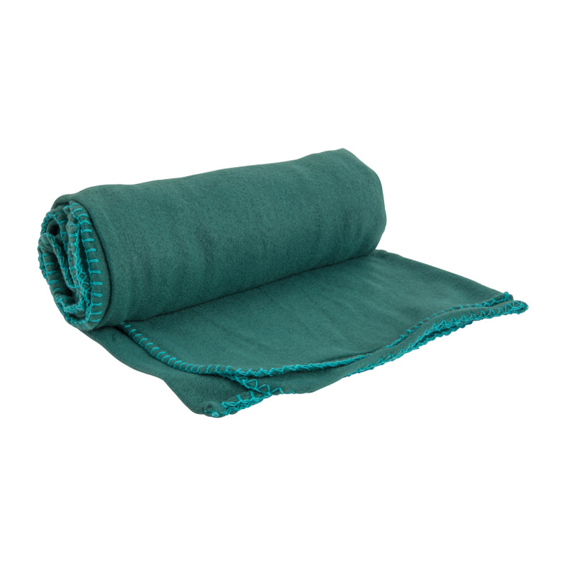 Fleecedeken - petrol - 170x130cm