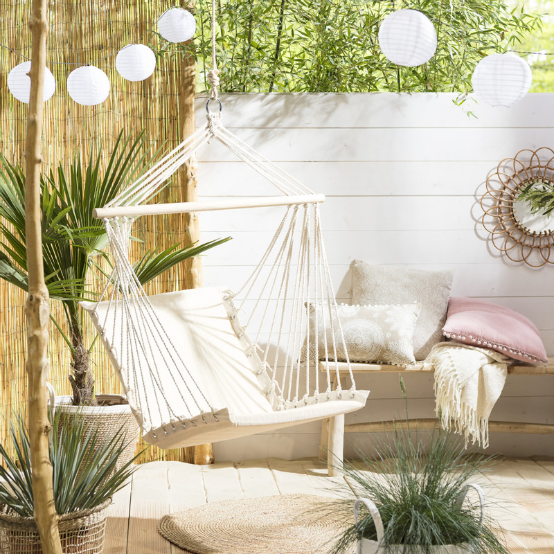 Plaid melange - naturel - 130x170 cm