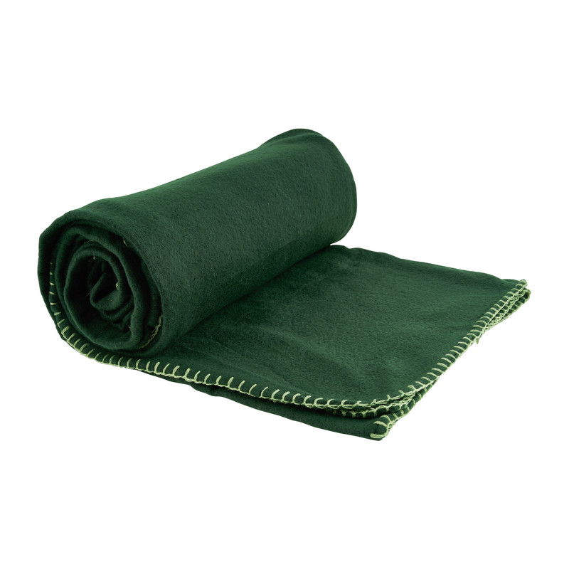 Fleecedeken - donkergroen - 130x170 cm 