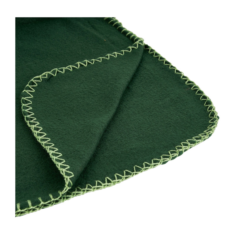 Fleecedeken - donkergroen - 130x170 cm 