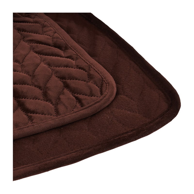 Plaid gestanst - bordeauxrood - 130x170 cm 