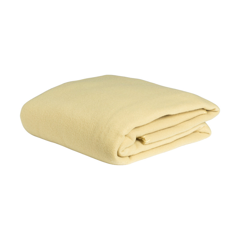 Fleece deken - oker geel - 160x130 cm