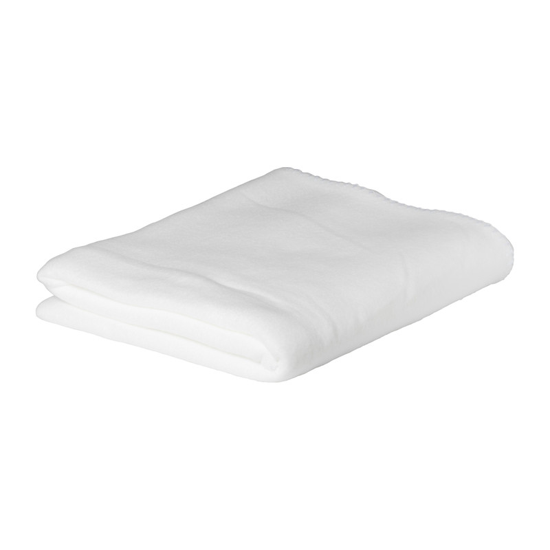 Fleece deken - wit - 160x130 cm