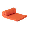 Fleece deken - oranje - 160x130 cm
