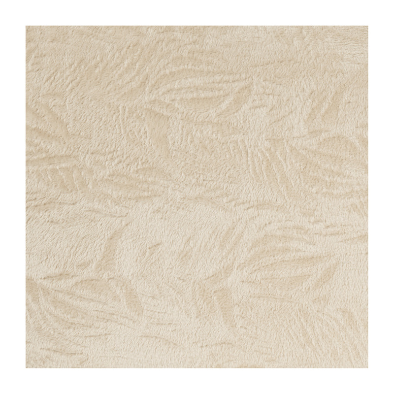 Plaid bladeren - beige - 130x160 cm