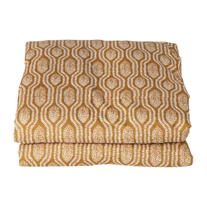 Plaid quilted wave - bruin -  130x170 cm