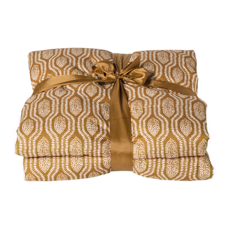 Plaid quilted wave - bruin -  130x170 cm