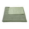 Plaid blokje - soft groen - 130x160 cm