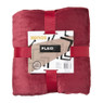 Fleece deken - bordeauxrood - 200x150 cm