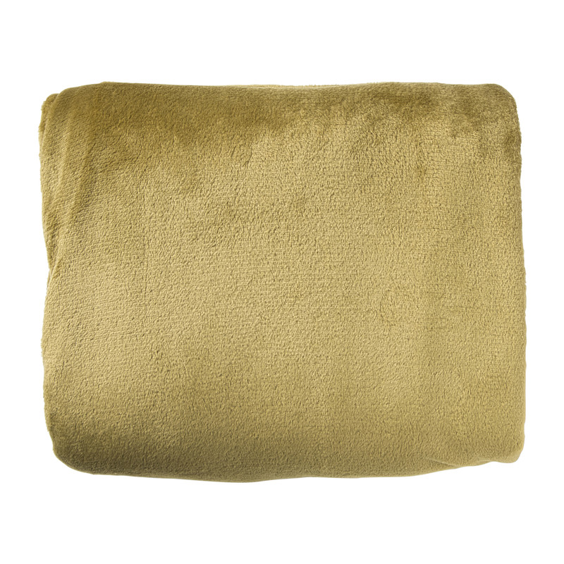 Fleece deken - olijfgroen - 200x150 cm