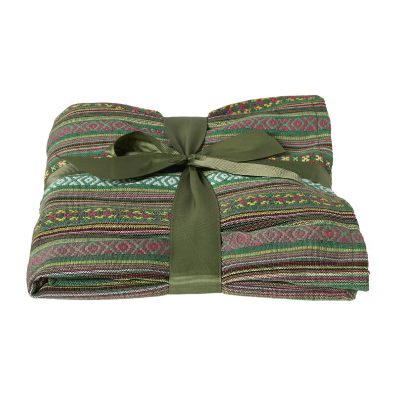 Plaid mexican  - groen  - 130x160 cm