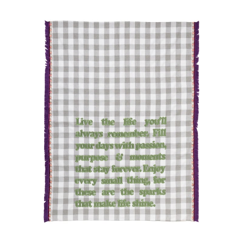 Anywhere plaid live the life - multikleur - 120x170 cm