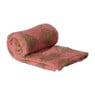 Plaid ruit - rood/bruin - 130x170 cm